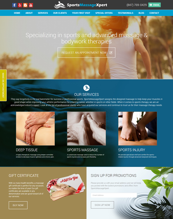 Massage Therapy Website Design Massage Therapy Website Templates at